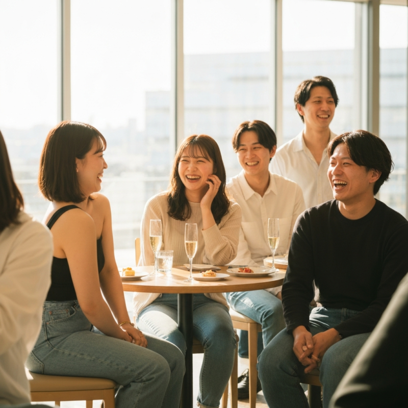 新潟 婚活 illustration for 同世代だから話が弾む！新潟の20代限定婚活パーティー